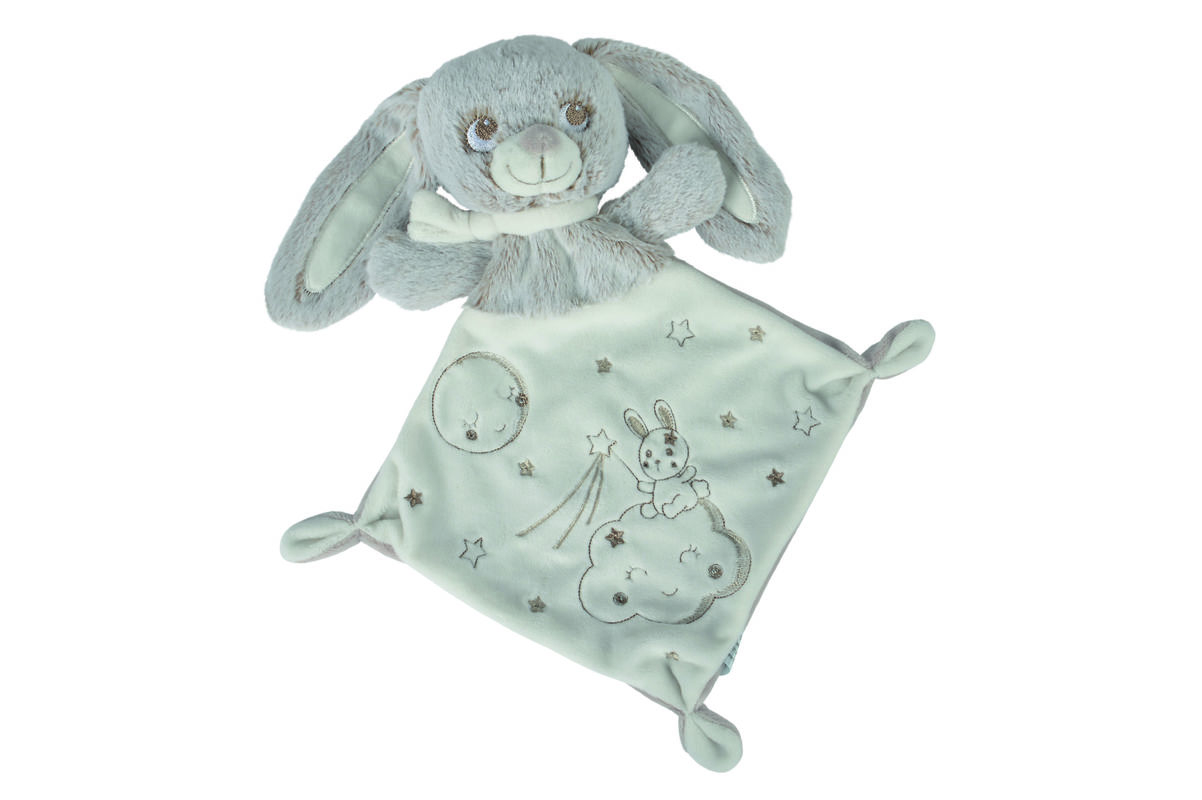  louis plat lapin gris blanc lune nuage étoile 